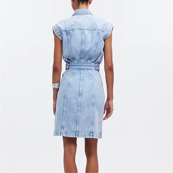 Madewell Light Blue Denim Mini Dress - Picture 2 of 10